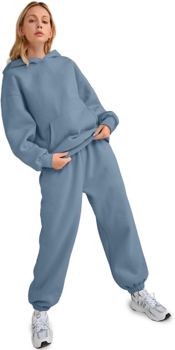 AUTOMET Womens 2 Piece Outfits Lounge Hoodie Sweatsuit Sets Oversized - Image 5