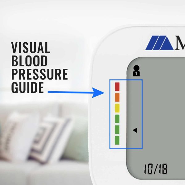 MABIS Universal Wrist Talking Blood Pressure Monitor, Visual BP Guide, 396 - Image 7