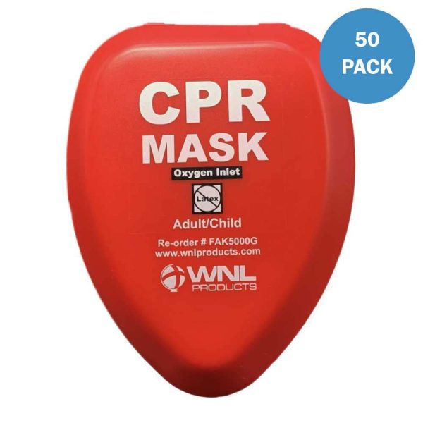 WNL Products CPR Rescue Mask, Adult/Child Pocket Resuscitator, Hard Case - Image 2