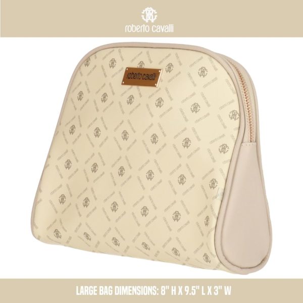 ROBERTO CAVALLI PU Leather 3 Piece Makeup Bag Set, Travel Toiletry Bag, - Image 5