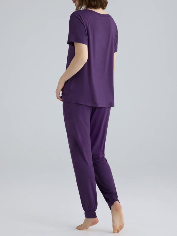 Latuza Women's Viscose Jogger Pants Lounge Pajamas Set - Image 3