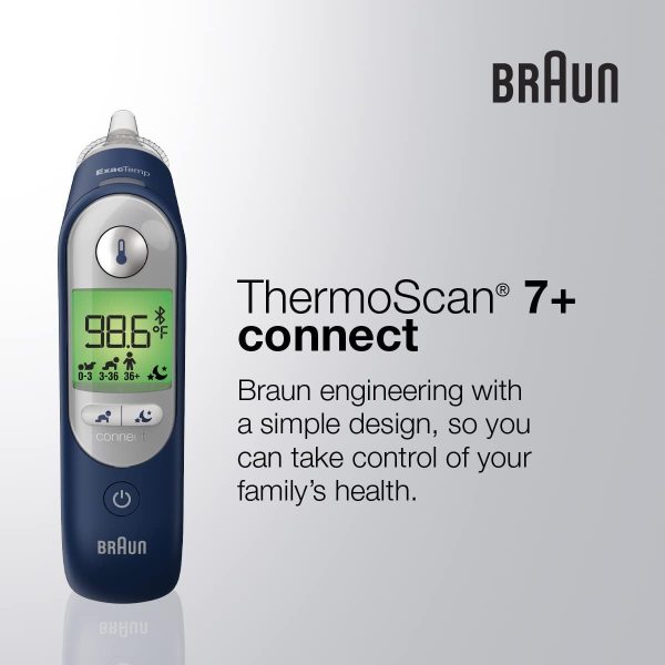 Braun ThermoScan 7+ Connect Digital Ear Thermometer - Family Care App - Image 7