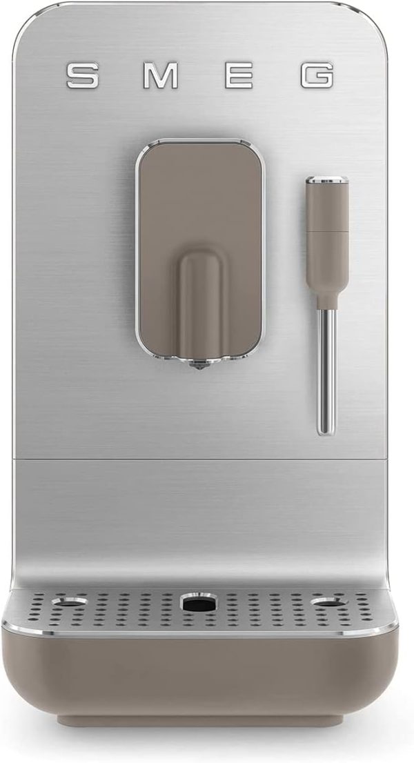 Smeg Fully Automatic Coffee Machine with Steam Taupe, 47 ounces - Image 2