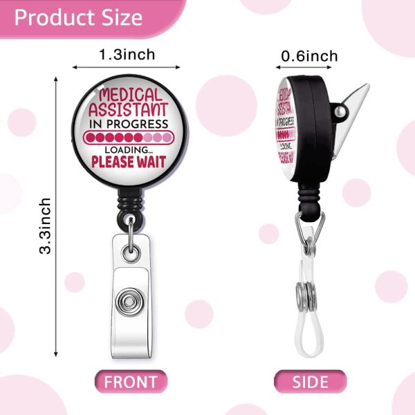 Medical Assistant in Progress Please Wait Badge Reel Retractable with - Image 2