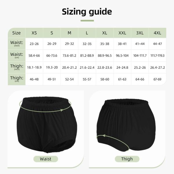 2 PCS Adult Diaper Covers Noiseless Leakproof Underwear Cover Durable, - Image 6