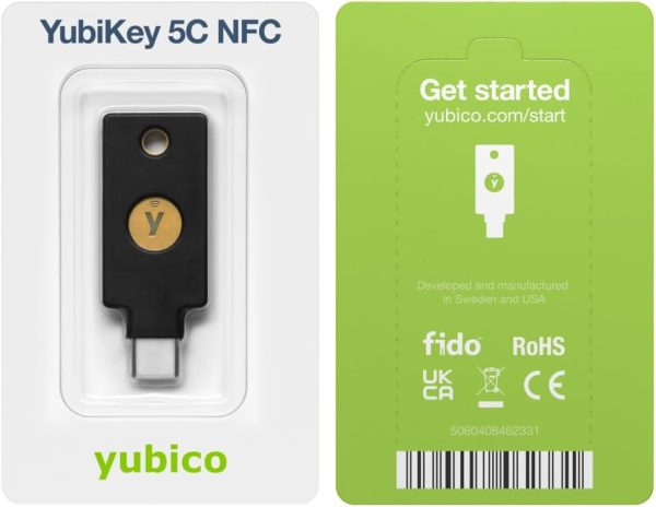 Yubico - YubiKey 5C NFC - Two-Factor authentication (2FA) Security Key, - Image 6