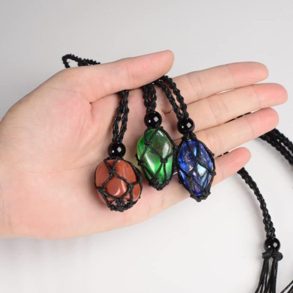 Anjiucc 18 Pieces Black Necklace Cord Empty Stone Holder Empty Necklace - Image 4