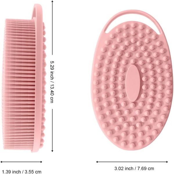 Soft Silicone Body Scrubber 2 PCS Silicone Body Shower, Silicone Loofah 2 - Image 2