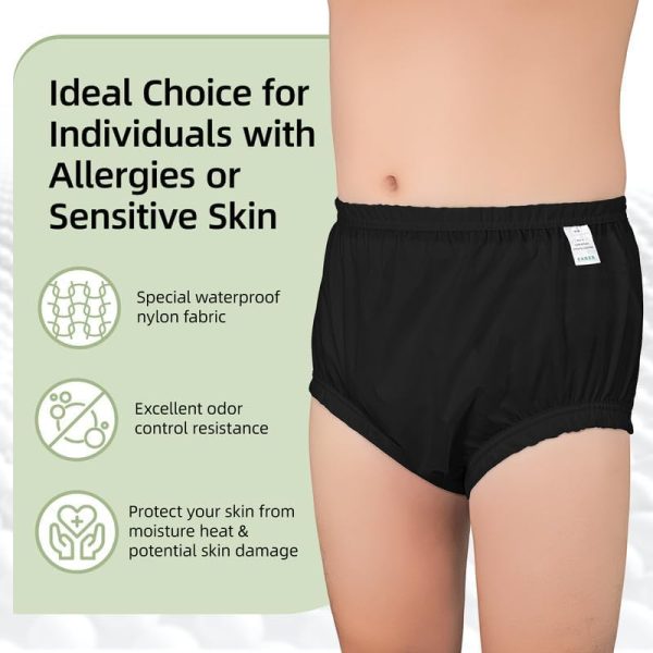 2 PCS Adult Diaper Covers Noiseless Leakproof Underwear Cover Durable, - Image 4