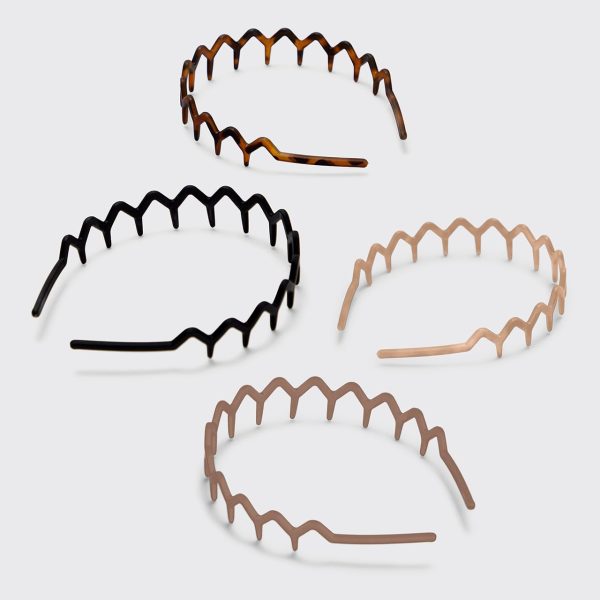Kitsch Hairband - Zig Zag Headbands - Recycled Plastic Hair Band for Men & - Image 7