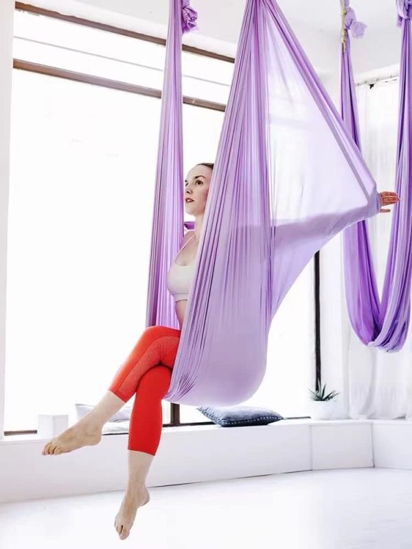 Active Silk Aerial Yoga Hammock 5.5 yards Premium Aerial Silk Fabric Yoga - Image 3