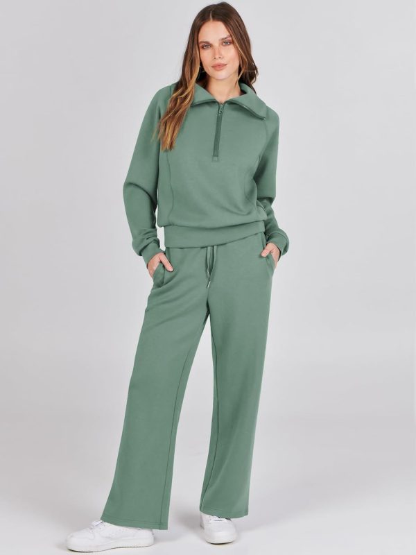 Prinbara Women 2 Piece Outfits Lounge Sets 2024 Winter Oversized Sweatshirt - Image 3