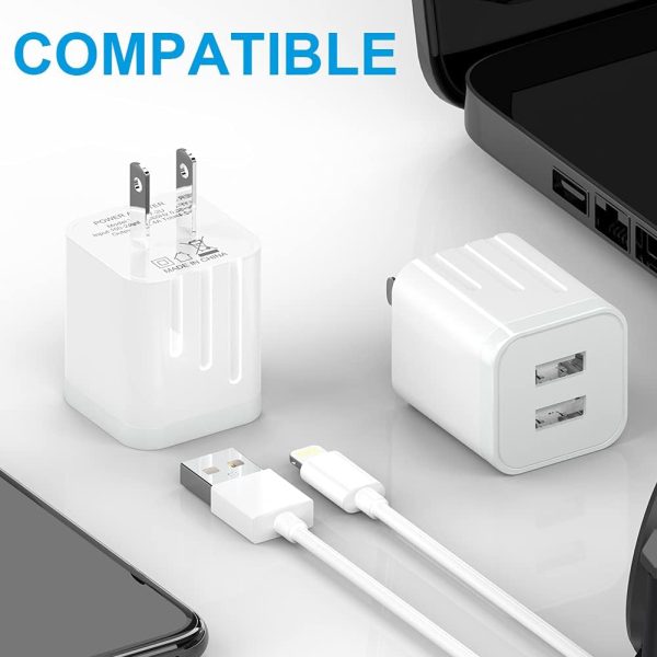 USB Wall Charger, [MFi Certified] iPhone Charger Lightning Cable 6FT(4PACK) - Image 7