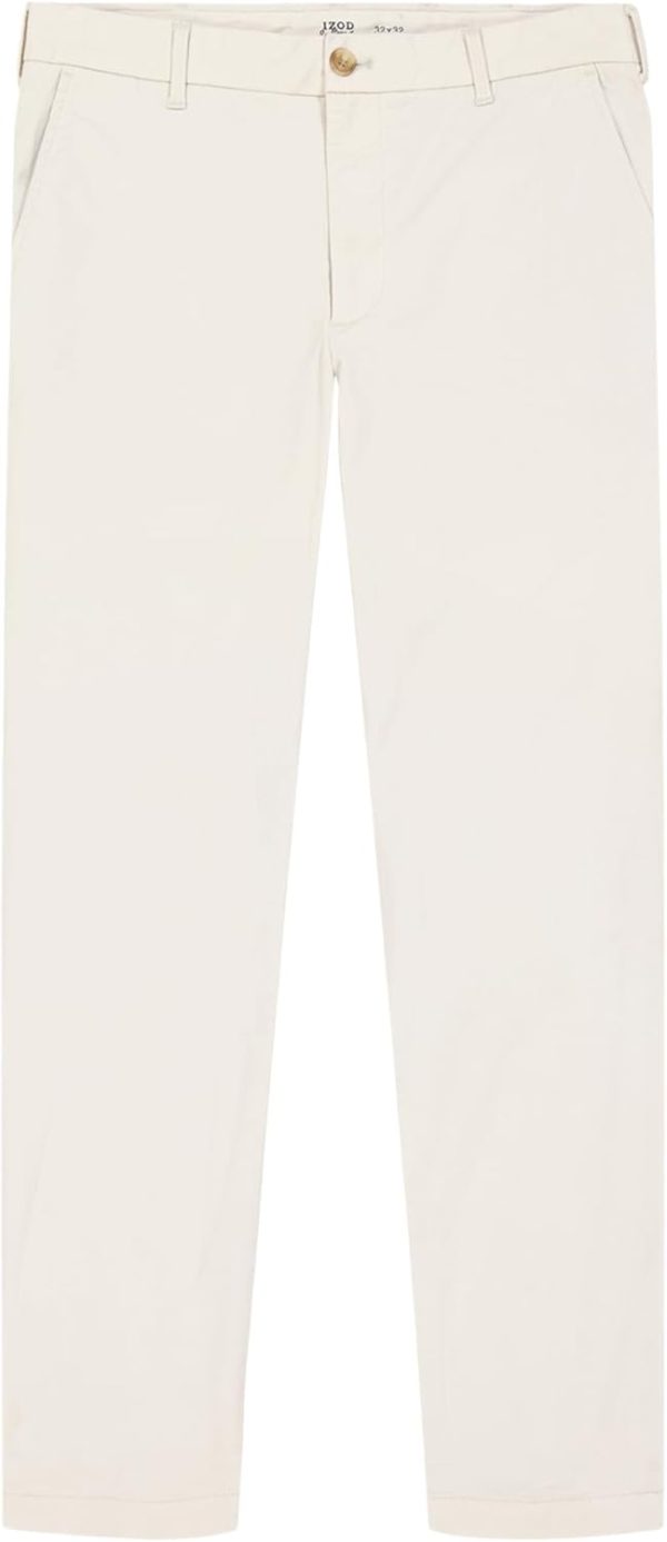 IZOD Men's Saltwater Stretch Flat Front Straight Fit Chino Pant - Image 5