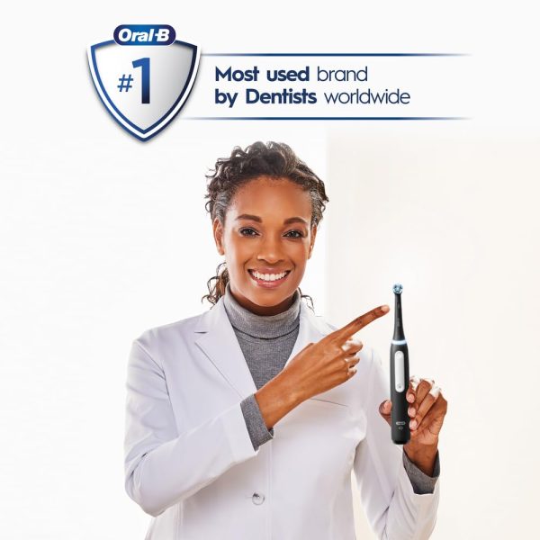 Oral-B iO Deep Clean Rechargeable Electric Powered Toothbrush, Black with - Image 7