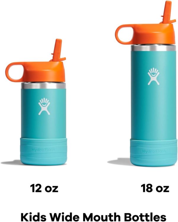 HYDRO FLASK Kids Water Bottle Jr. Stainless Steel Insulated With Straw Cap - Image 7