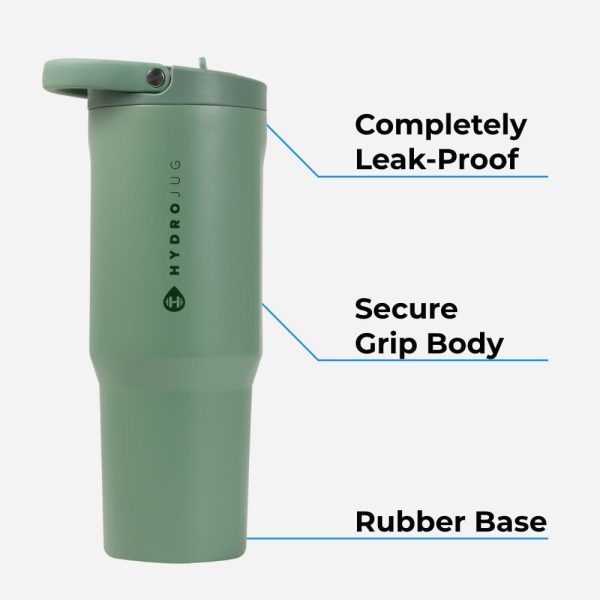 HydroJug Sport - Stainless Steel Tumbler with Straw, Vacuum Insulated, 32oz - Image 2
