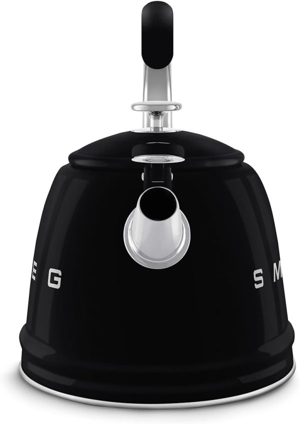 SMEG Retro Stovetop Whistling Kettle – 2.4Q (Black) - Image 2