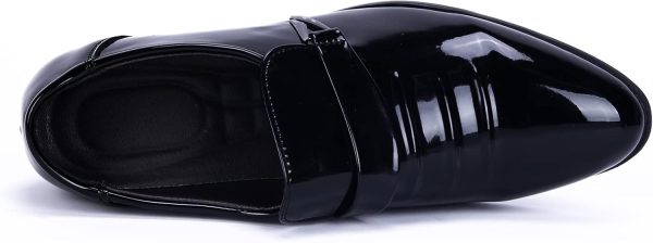 Mens Tuxedo Shoes Patent Leather Formal Business Oxford Dress Shoes - Image 4