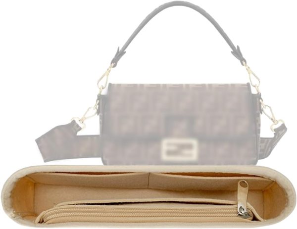 Lckaey Felt purse organizer for FENDI baguette bag insert for fendi Handbag - Image 2
