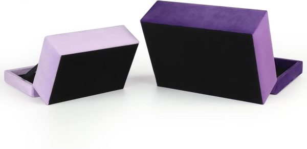 HofferRuffer Velvet Jewelry Boxes Decorative Boxes, Storage Accessory - Image 9