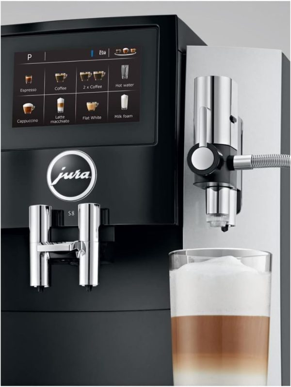 Jura S8 64 oz Water Capacity, 10 oz Bean Capacity, 15 Types of Drinks - Image 5