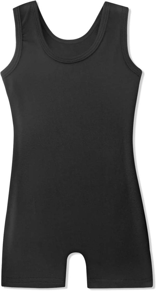 HOZIY Gymnastics Leotards with Shorts for Girls Toddlers Kids Biketard - Image 2