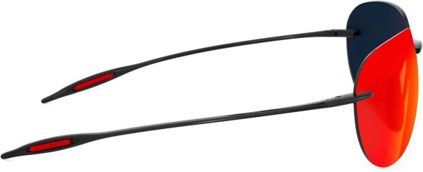 JULI Sports Sunglasses for Men Women Tr90 Rimless Frame for Running Fishing - Image 3