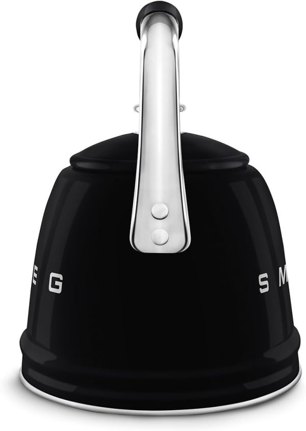 SMEG Retro Stovetop Whistling Kettle – 2.4Q (Black) - Image 3