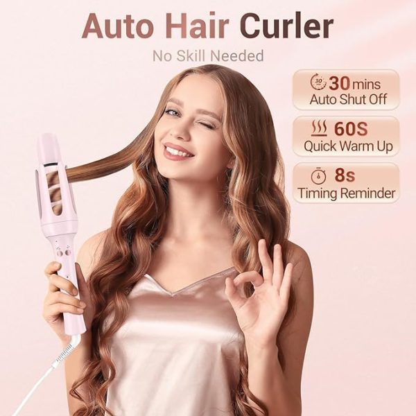 Automatic Curling Iron, Hair Waver with Anti-Tangle & Auto-Off, Hair Curler - Image 2