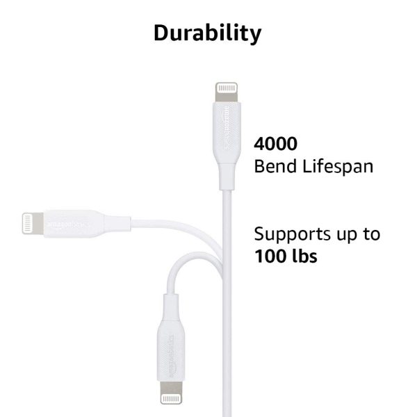 Amazon Basics USB-2.0 Type C to Lightning Cable (MFi Certified), 6 Feet, - Image 3