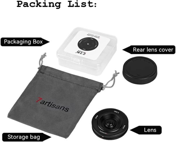 7artisans 18MM F6.3 Mark II UFO Lens Compatible with Sony E Mount, APS-C, - Image 8