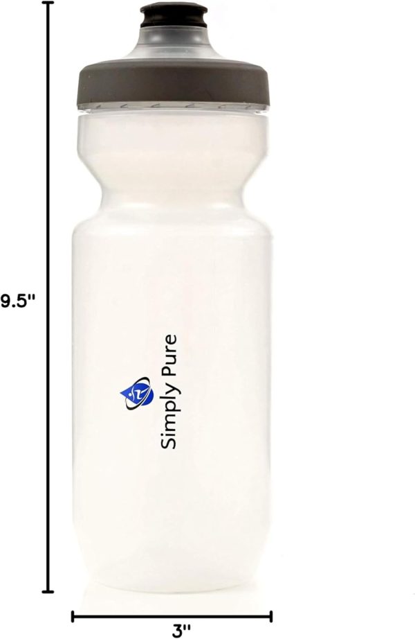 Simply Pure Purist 22 Oz BPA-Free, Sport & Bike Squeeze Water Bottle by - Image 8