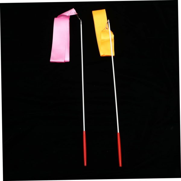 BESPORTBLE 4pcs 4 Gym Ribbon Gymnastics Rope Gymnastics Accessories Rainbow - Image 3