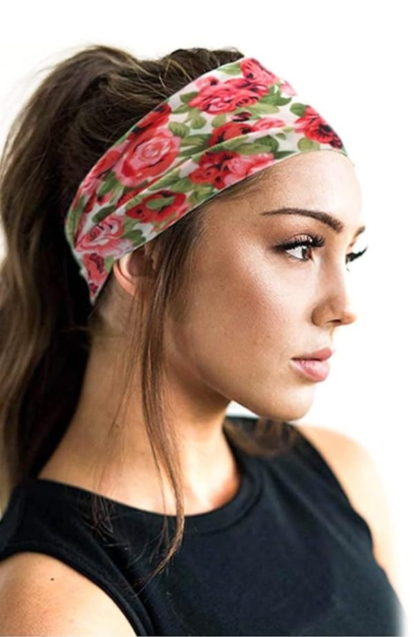 AKTVSHOW 12 Pack Boho Headbands - Wide Non-Slip Elastic Headbands, Trendy - Image 6