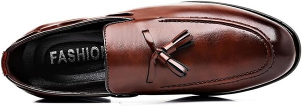 Men's Loafers Dress Shoes Loafers Formal Tassels Business Casual Tuxedo - Image 2