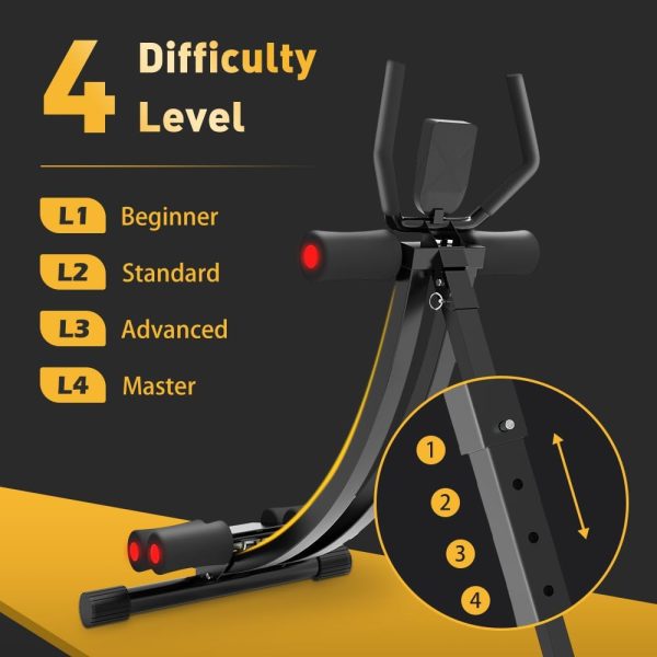 Foldable Core Abdominal Trainers AB Workout Machine Home Gym Strength - Image 2