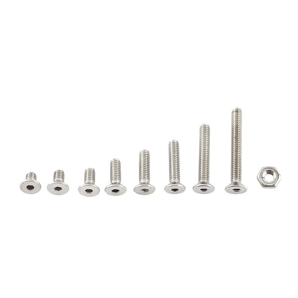 600pcs M2.5 A2 Stainless Steel Hex Socket Screws Nuts Bolt Assortment - Image 6