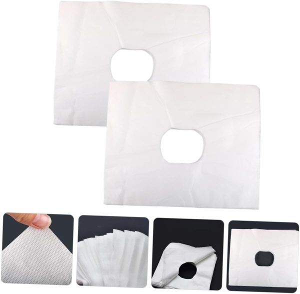 200pcs Face Pillow Cover Headrest Cradle Covers Salon Massage Covers Face - Image 6