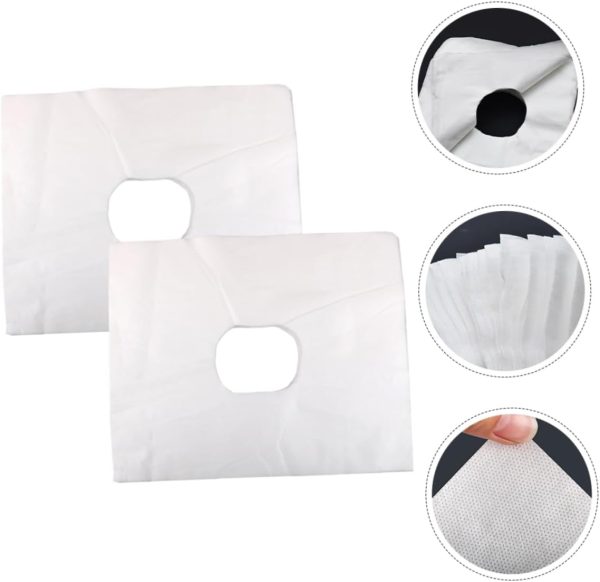 200pcs Face Pillow Cover Headrest Cradle Covers Salon Massage Covers Face - Image 7