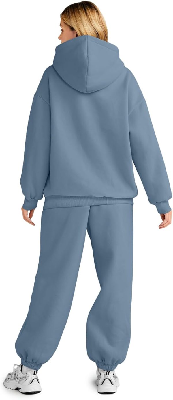 AUTOMET Womens 2 Piece Outfits Lounge Hoodie Sweatsuit Sets Oversized - Image 3