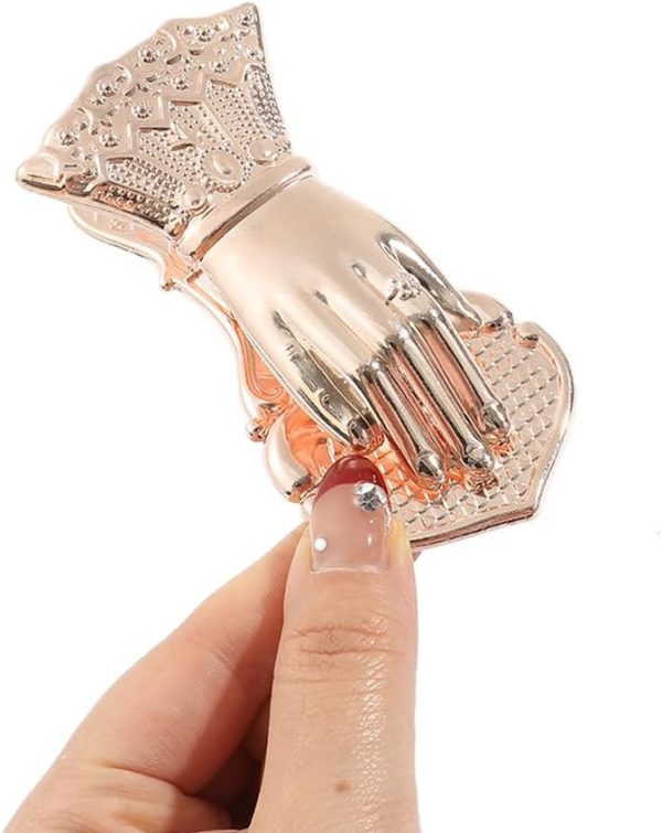 Vintage Lady’s Hand Shaped Book Clip Paper File Holder Metal Clips Office - Image 5
