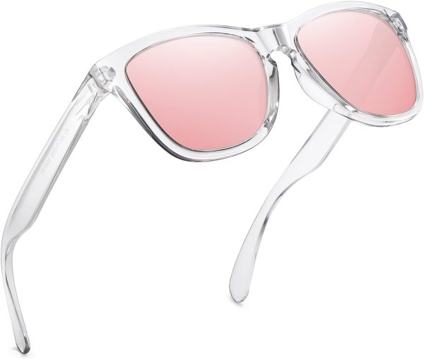 Sunglasses Womens Polarized Sunglasses for Mens Womens Retro Mirror Lens - Image 2