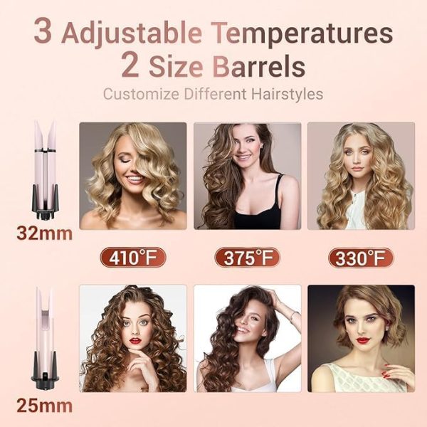Automatic Curling Iron, Hair Waver with Anti-Tangle & Auto-Off, Hair Curler - Image 4