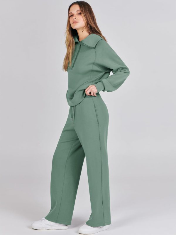 Prinbara Women 2 Piece Outfits Lounge Sets 2024 Winter Oversized Sweatshirt - Image 4