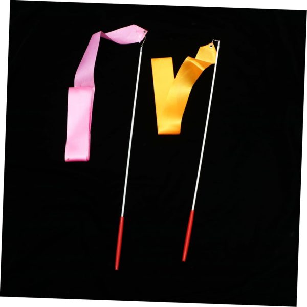 BESPORTBLE 4pcs 4 Gym Ribbon Gymnastics Rope Gymnastics Accessories Rainbow - Image 8