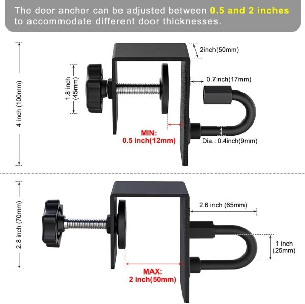 Kipika Stretching Strap with Door Anchor - Door Flexibility Trainer for - Image 6