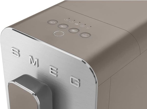 Smeg Fully Automatic Coffee Machine with Steam Taupe, 47 ounces - Image 4
