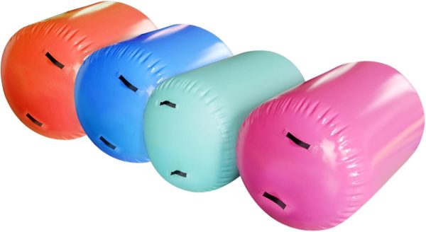 Inflatable Air Tumbling Round Mat Gymnastics 3.3FT Inflatable Air Roll - Image 7