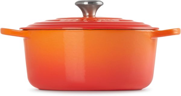 Le Creuset Enameled Cast Iron Signature Round Dutch Oven with Lid, 5.5 - Image 4